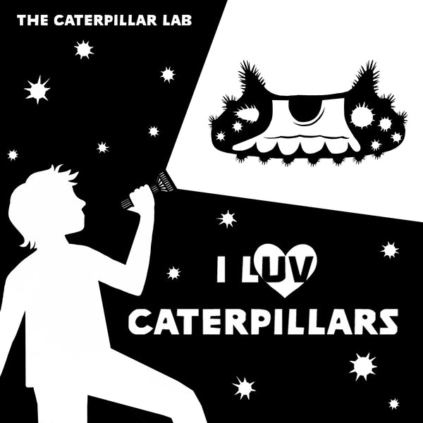 GLOW IN THE DARK Caterpillar Sticker - "LUV Caterpillars"