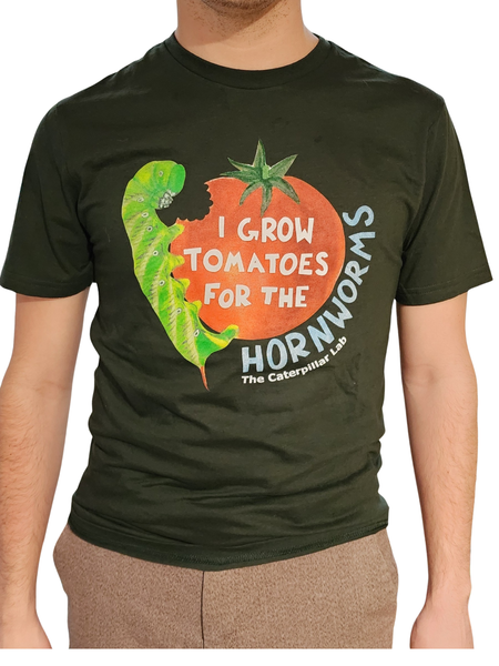 Adult Unisex T-shirt - "I Grow Tomatoes for the Hornworms"